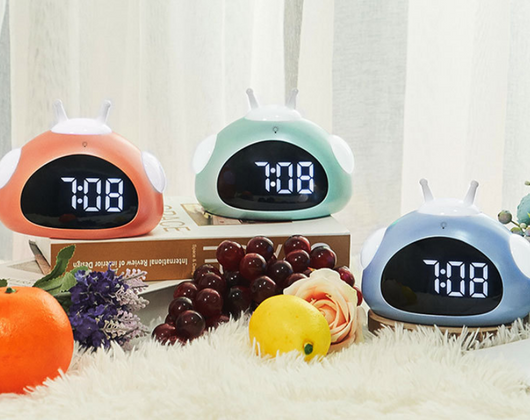 Reloj Despertador Infantil con Luz Nocturna y Diseño de Mascota - Image 8