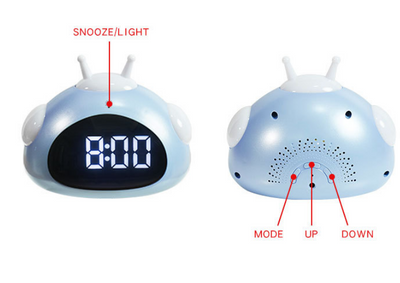 Reloj Despertador Infantil con Luz Nocturna y Diseño de Mascota - Image 12