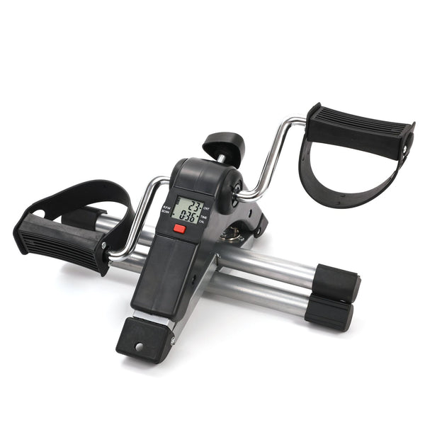 Bicicleta Estática Plegable con Pedales y Pantalla LCD - Stepper de Ejercicio para Casa