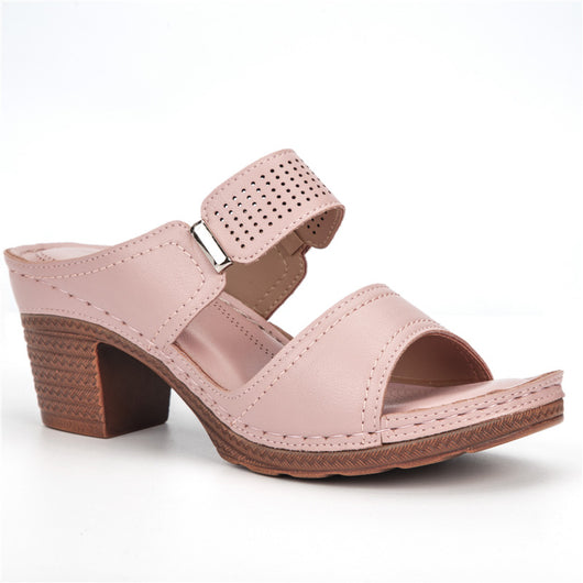 Sandalias Cómodas de Tacón Grueso para Mujer - Estilo Europeo Talla Grande - Image 12