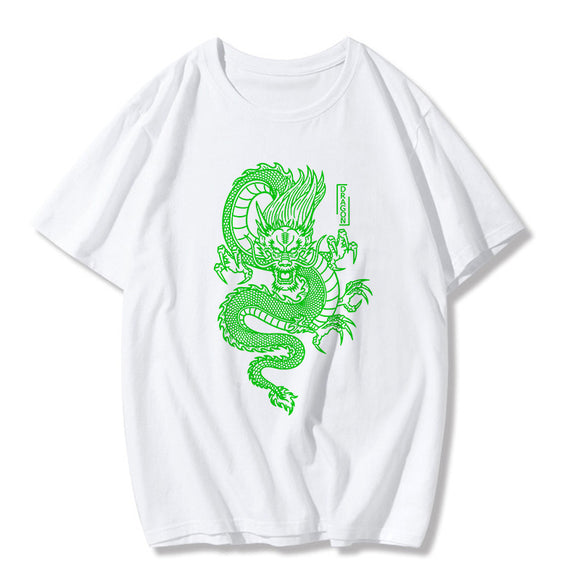 Playera Estampada Dragón Chino de Verano - Diseño Moderno y Atrevido