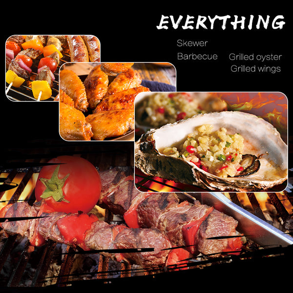 Parrilla Portátil de Acero Inoxidable Plegable para Camping y Asados