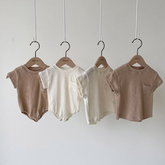 Romper Infantil de Verano - Camiseta Suelta de Algodón con Bolsa Triangular - Image 13