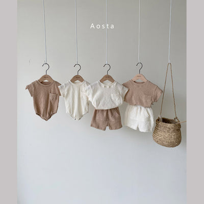 Romper Infantil de Verano - Camiseta Suelta de Algodón con Bolsa Triangular - Image 16