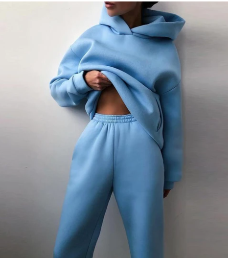 Conjunto Deportivo Mujer con Capucha - Sudadera y Pantalón Cómodo - Image 4