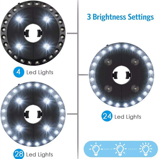 Lámpara Camping Multifuncional 24 LED - Luz Portátil con Paraguas Desmontable - Image 3