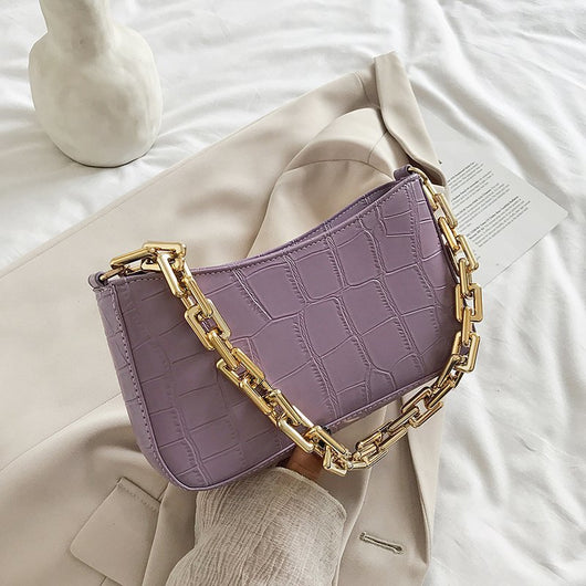 Bolsa de Hombro Elegante con Cadena - Diseño Trendy Minimalista - Image 9