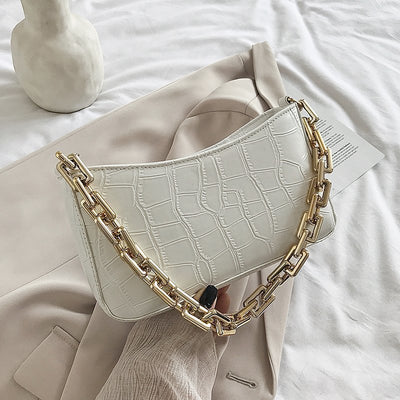 Bolsa de Hombro Elegante con Cadena - Diseño Trendy Minimalista - Image 10