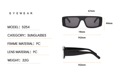 Gafas de Sol Cuadradas de Tendencia Europea - Estilo Street Wear Unisex - Image 9