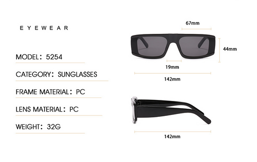 Gafas de Sol Cuadradas de Tendencia Europea - Estilo Street Wear Unisex - Image 9