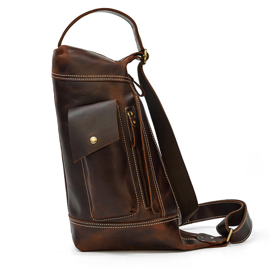 Mochila de Cuero Genuino para Hombre MAHEU