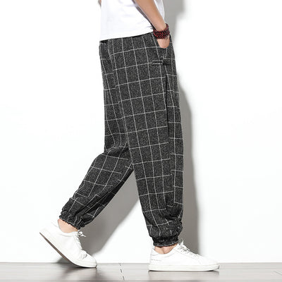 Pantalones Casuales Sueltos Estilo Asiático Corte Tobillero - Image 5