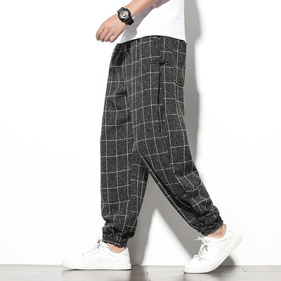 Pantalones Casuales Sueltos Estilo Asiático Corte Tobillero - Image 6
