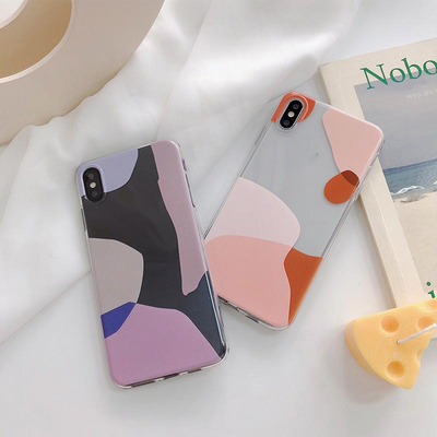 Funda Transparente con Arte Mosaico Compatible con Apple - Image 2