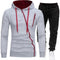 Men's Printed Athletic Hoodie - Premium Casual Set