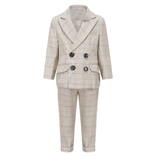 Traje Formal Infantil de Tres Piezas - Estilo Británico Elegante