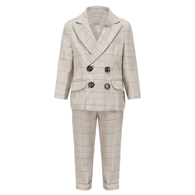 Traje Formal Infantil de Tres Piezas - Estilo Británico Elegante