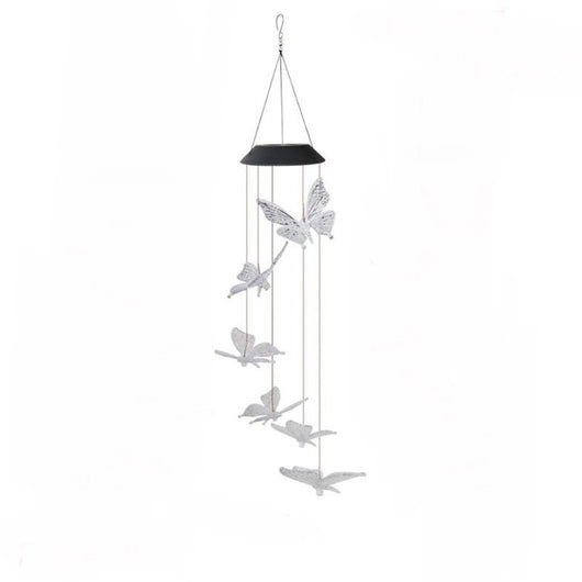 Lámpara Solar Mariposa LED Multicolor con Viento para Jardín - Image 8