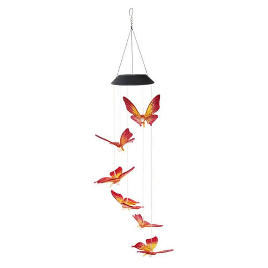 Lámpara Solar Mariposa LED Multicolor con Viento para Jardín - Image 5