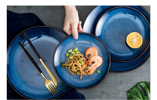 Plato de Cerámica Europeo Multiusos - Diseño Elegante para Mesa - Image 3