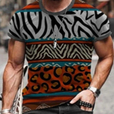 Playera Hombre Cuello Redondo Estampado Cruz Manga Corta Tendencia Urbana - Image 6
