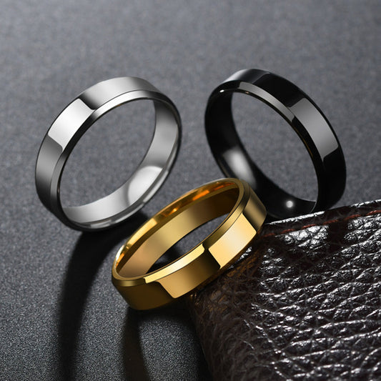 Anillo de Acero Inoxidable Dorado para Hombre y Mujer - Joya Elegante y Versátil