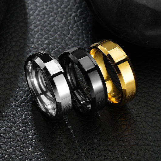 Anillo de Acero Inoxidable Dorado para Hombre y Mujer - Joya Elegante y Versátil - Image 3