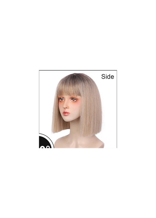 Peluca Sintética de Cabello Liso con Línea Natural - Fibra Premium - Image 7