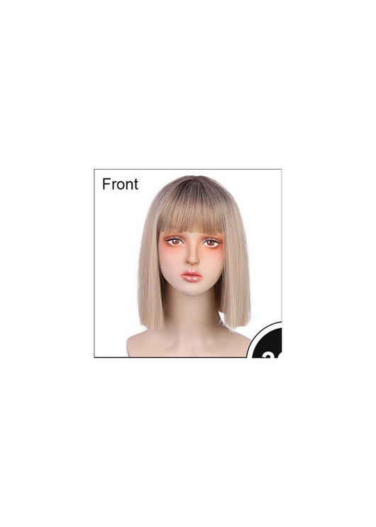 Peluca Sintética de Cabello Liso con Línea Natural - Fibra Premium - Image 8