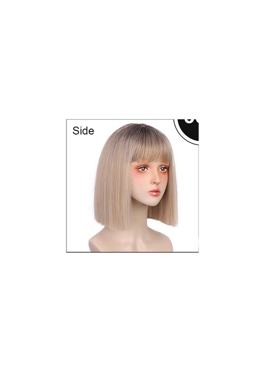 Peluca Sintética de Cabello Liso con Línea Natural - Fibra Premium - Image 2