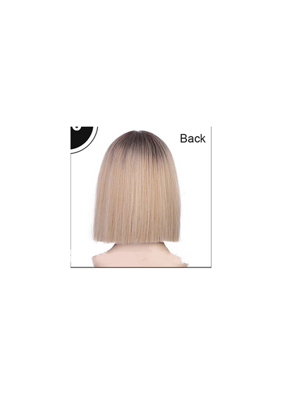 Peluca Sintética de Cabello Liso con Línea Natural - Fibra Premium - Image 4