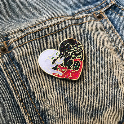 Broche Gato Amor Diseño Original Estilo Instagram Tendencia Cute - Image 9
