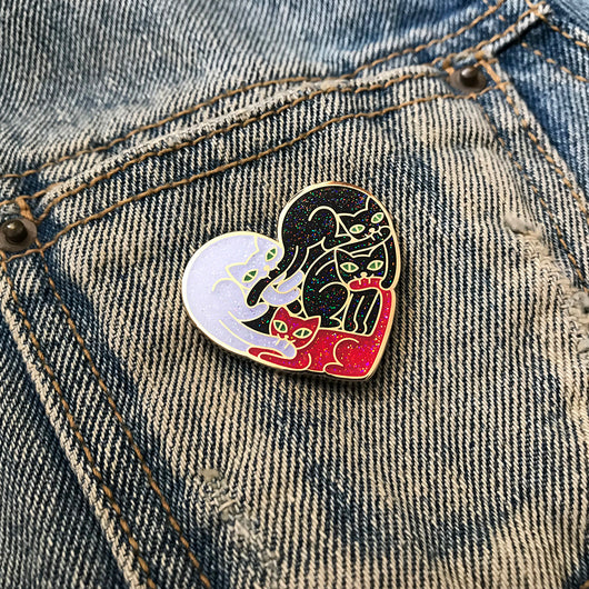 Broche Gato Amor Diseño Original Estilo Instagram Tendencia Cute - Image 4