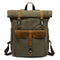Mochila Retro de Lona para Hombre - Bolsa de Viaje Resistente y Versátil