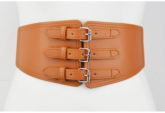 Cinturón Decorativo Elástico de Cuero para Chaqueta Acolchada Mujer - Image 8