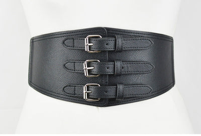 Cinturón Decorativo Elástico de Cuero para Chaqueta Acolchada Mujer - Image 4