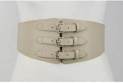 Cinturón Decorativo Elástico de Cuero para Chaqueta Acolchada Mujer - Image 3