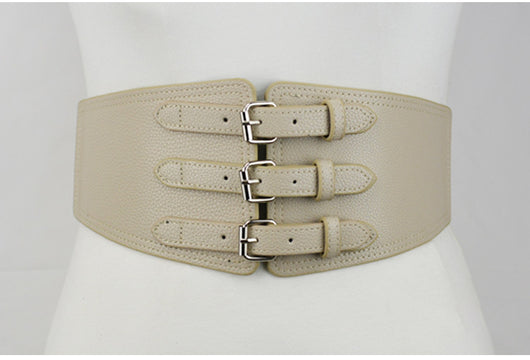 Cinturón Decorativo Elástico de Cuero para Chaqueta Acolchada Mujer - Image 3