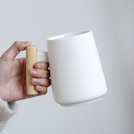 Taza de Oficina Retro Cerámica Negro y Blanco con Tapa - Image 19