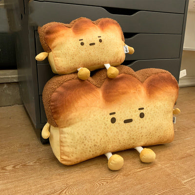 Almohada de Pan Emocional Adorable, Cojín de Sofá Tostada de Dibujos Animados - Image 10