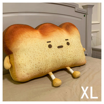Almohada de Pan Emocional Adorable, Cojín de Sofá Tostada de Dibujos Animados - Image 6