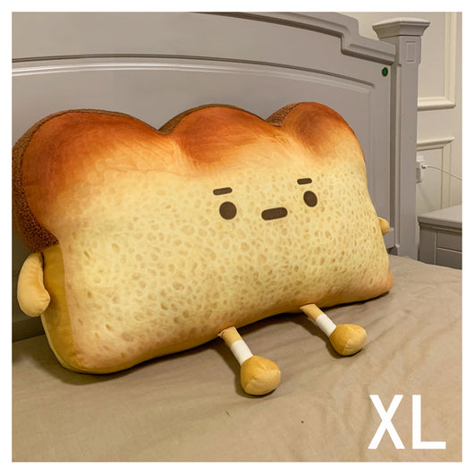 Almohada de Pan Emocional Adorable, Cojín de Sofá Tostada de Dibujos Animados - Image 6