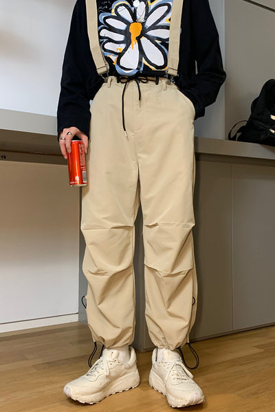 Pantalones Deportivos Hombre Cintura Ajustable Corte Recto Negro Estilo Casual - Image 9