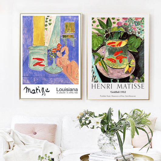 Cuadro de Óleo Pez Dorado Estilo Matisse - Lienzo Decorativo para Sala - Image 12