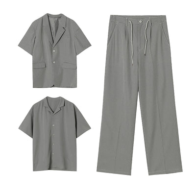 Traje de Tres Piezas Cuadros Verano para Hombre - Image 17