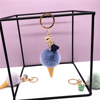 Llavero Peluche Helado Adorable - Colgante Cartoon para Bolso y Coche - Image 17