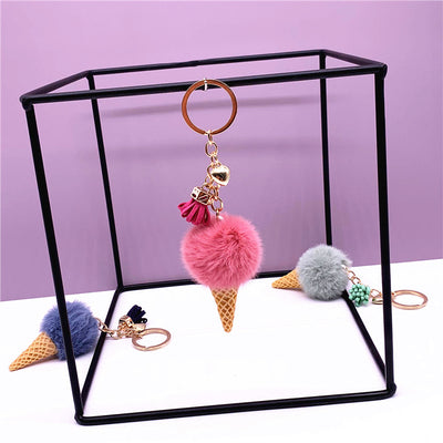 Llavero Peluche Helado Adorable - Colgante Cartoon para Bolso y Coche - Image 22