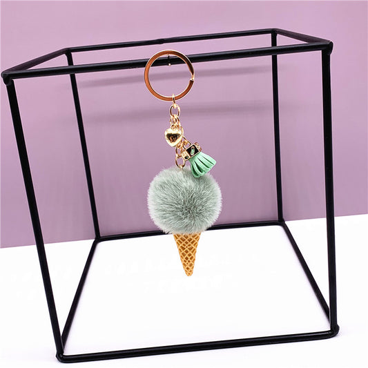 Llavero Peluche Helado Adorable - Colgante Cartoon para Bolso y Coche - Image 2