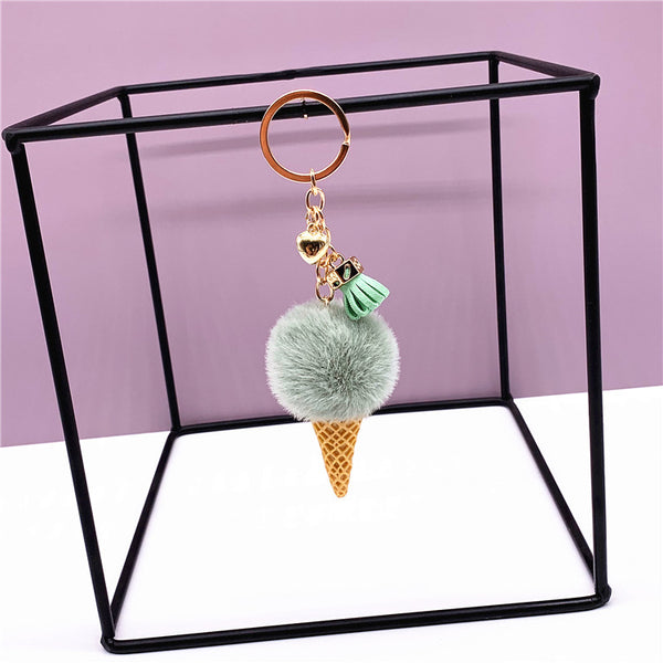 Llavero Peluche Helado Adorable - Colgante Cartoon para Bolso y Coche - Image 2