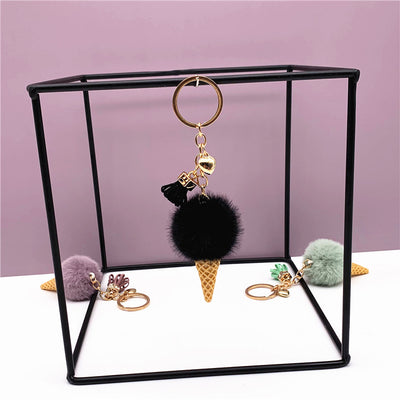 Llavero Peluche Helado Adorable - Colgante Cartoon para Bolso y Coche - Image 5